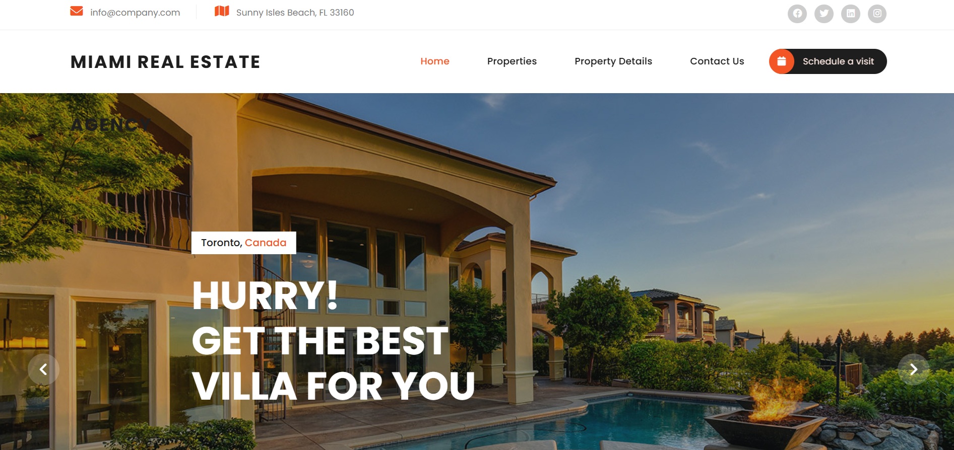 Sunny Miami — Real Estate Agency