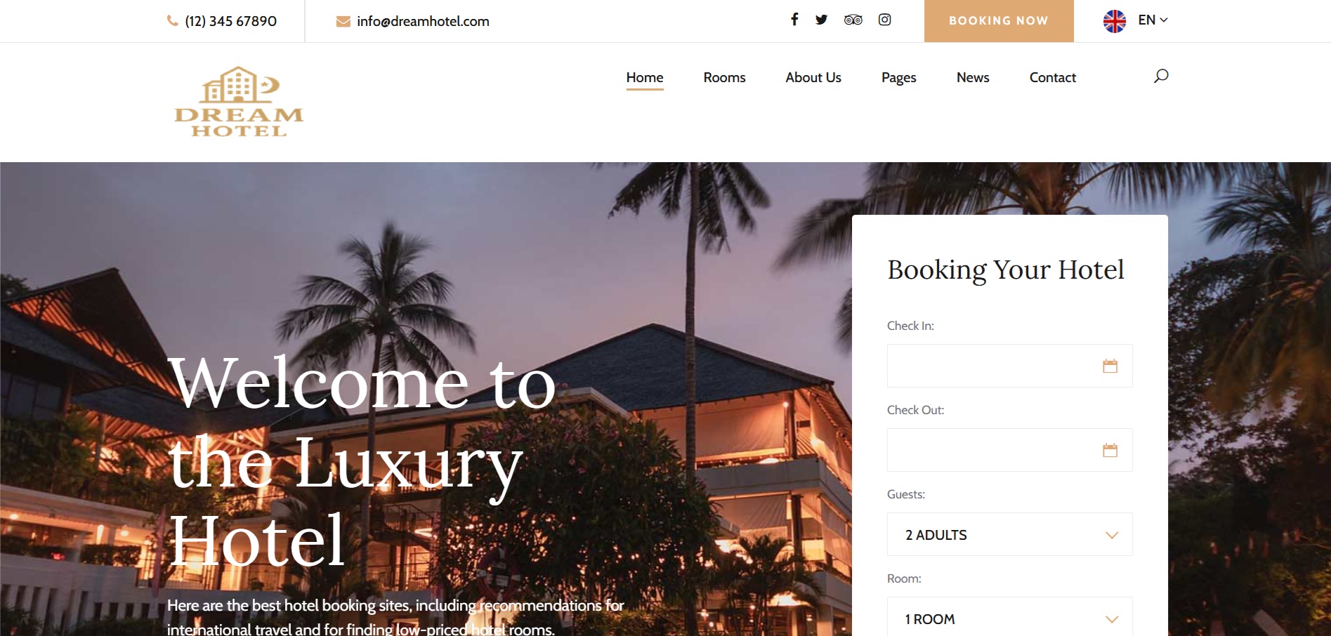 Dream Hotel — Accommodation Agency