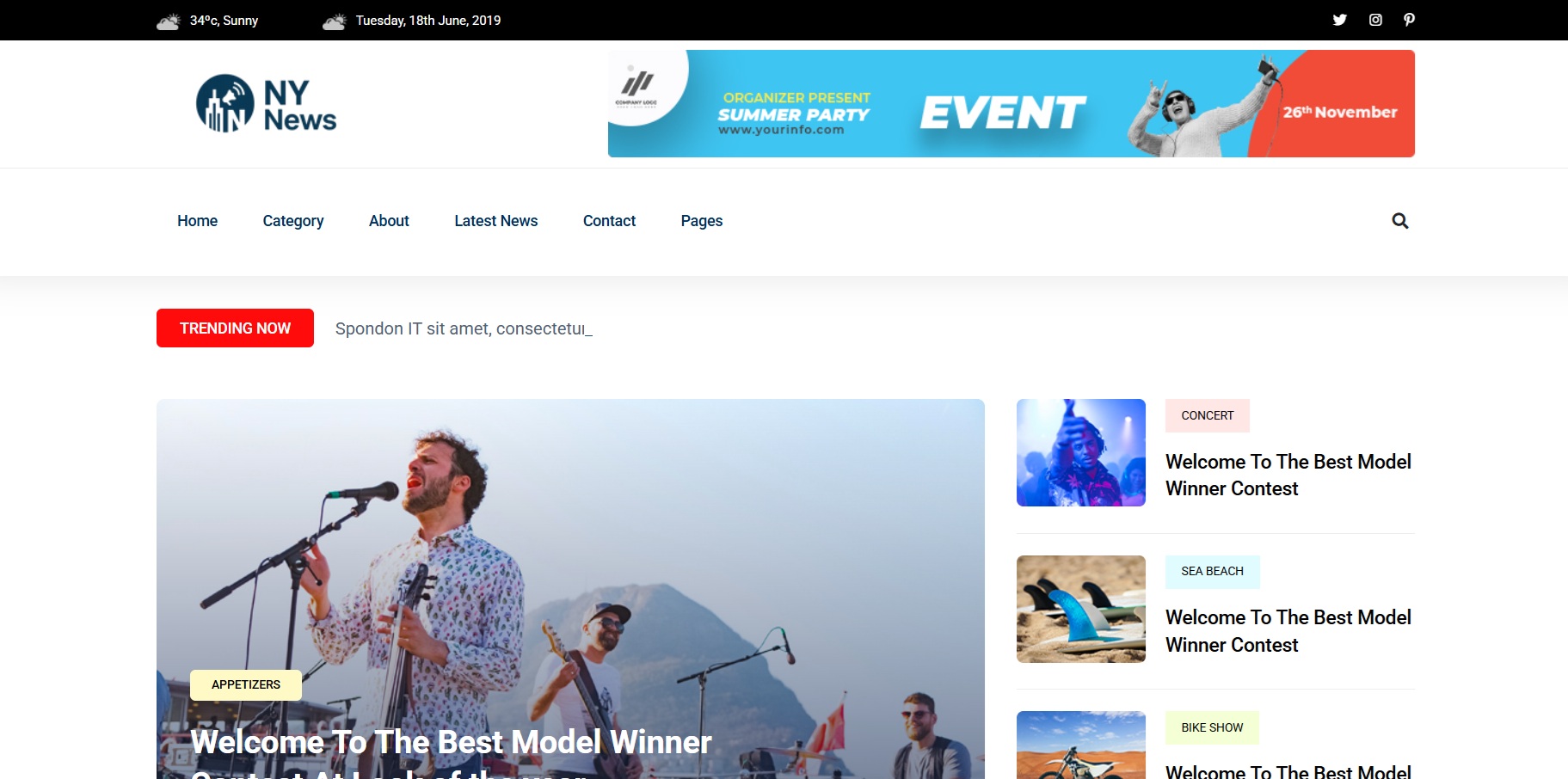 NY News — News Website Agency